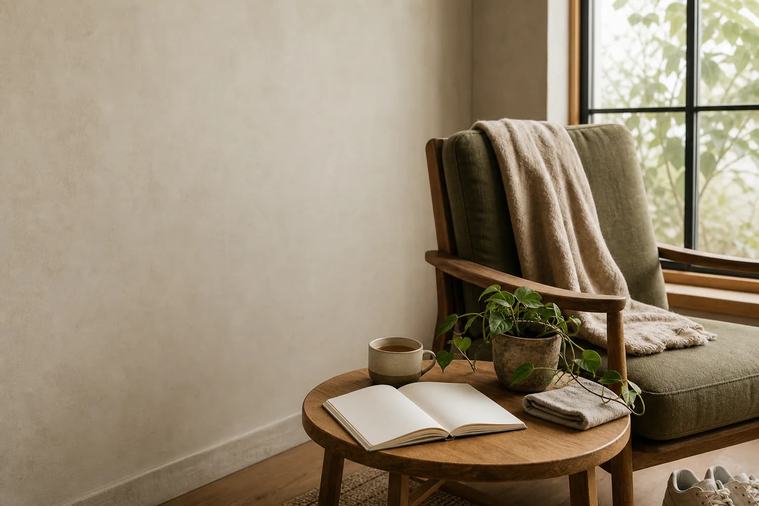 A quiet editorial scene for healthy body